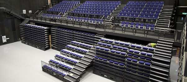 Pinewood TV Studio retractable seating